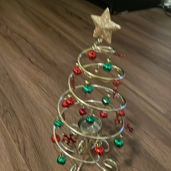 Vintage Gold Plated Christmas Tree NWOT - Picture 2 of 2